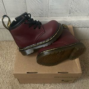 Toddler Dr. Martens 1460 Leather Boots ‘Cherry Red’